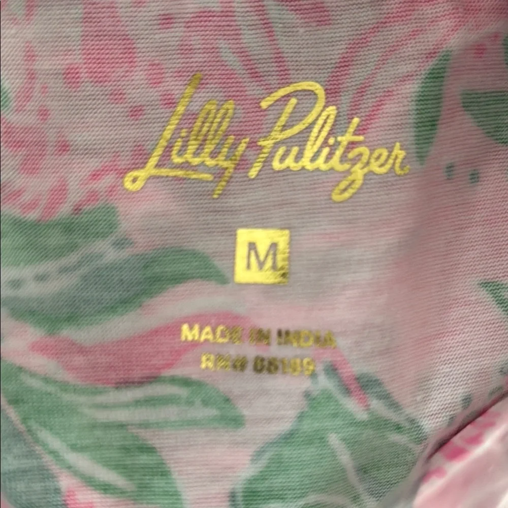 Lilly Pulitzer Pink and Green Floral Dress NWT size M - Picture 7 of 8